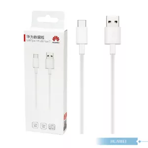 Cable de carga original oficial Huawei 3A tipo A a tipo C 1m (CP51) - blanco - Imagen 1 de 4