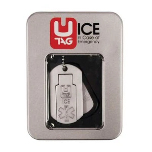 UTAG ICE in caso di emergenza - Stagno regalo stile Dogtag C/W - approvato CE e FCC - Foto 1 di 1