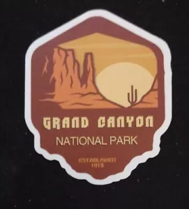 Pegatina del Parque Nacional del Gran Cañón - Libro de recortes de viaje turístico de Arizona de colección - Imagen 1 de 2