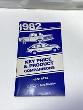 1982 Ford Key Price & Product Comparisons Booklet 45 States
