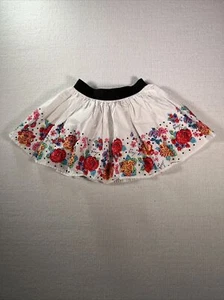 Betsey Johnson Girls Skirt Size 5~White Floral Skirt - Picture 1 of 9
