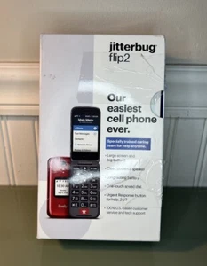 Lively- Jitterbug Flip2 Cell Phone for Seniors - Red - Picture 1 of 4