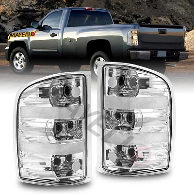 Luces traseras transparentes 07-13 para Chevy Silverado 1500 2500 2007-14 lámparas de repuesto Foto 1 de 4