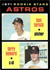 1971 Topps Astros Rookies - Ken Forsch/Larry Howard Rookie Houston Astros #102