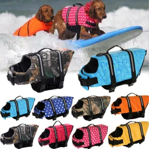 Verstellbare Haustier Rettungsjacke Hund reflektierende Weste Schutz Welpe Sicherheit Schwimmen - Bild 1 von 24