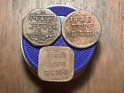 1942 and 1943 India Princely state of Mewar - 1/4, 1/2, 1 Anna Coins