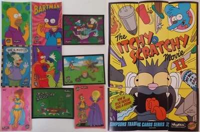 SIMPSONS SERIES 2 SKYBOX WIGGLE CARD SET of 9/ITCHY SCRATCHY PUZZLE Obverse - Image 1 of 3