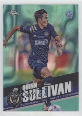 2022 Topps Chrome MLS Aqua Lava Refractor /299 Quinn Sullivan #186 Rookie RC - Image 1 of 2