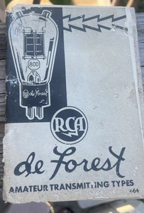 RCA De Forest Amateur Sending Types 1934 Buch Handbuch - Bild 1 von 7