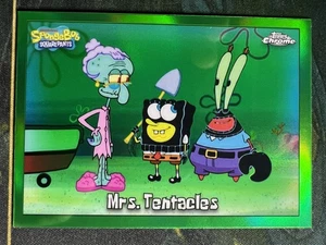 2025 SpongeBob Topps Chrome #21 Mrs. Tentacles Kelp Green Refractor - Bild 1 von 2