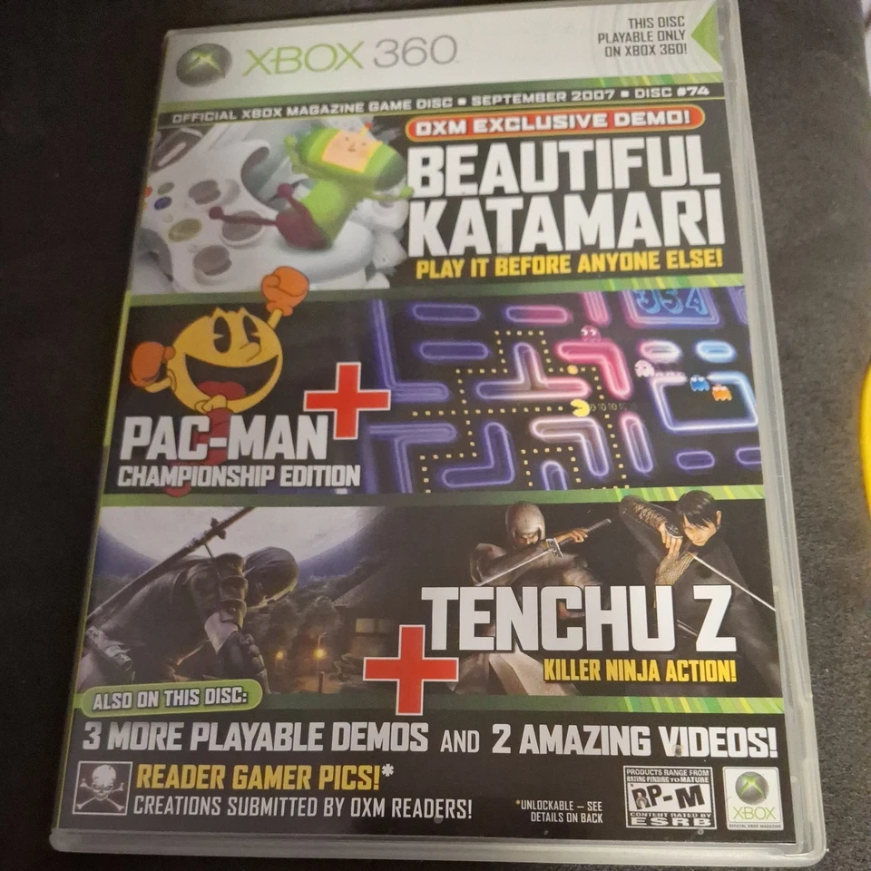 Hermosa revista de discos de demostración Katamari #74 (Xbox 360) septiembre 2007 - (CIB) Foto 1 de 3