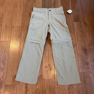 NWT Boys Marmot Cruz Convertible Pants/Shorts Desert Khaki Nylon Sz M - Picture 1 of 12