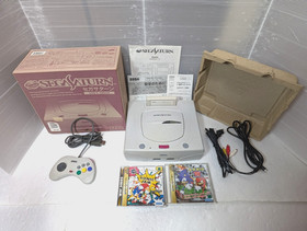 Sega Saturn White Console Power Memory Sonic Jam Sonic R Box Manual