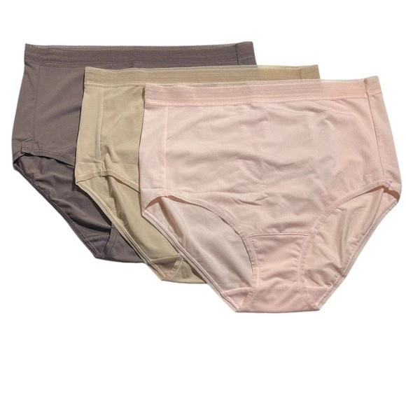 Breezies~Set of 3~Active Comfort Air Effects Briefs~Medium~Dogwood~A473398 11658 - Image 1 of 1