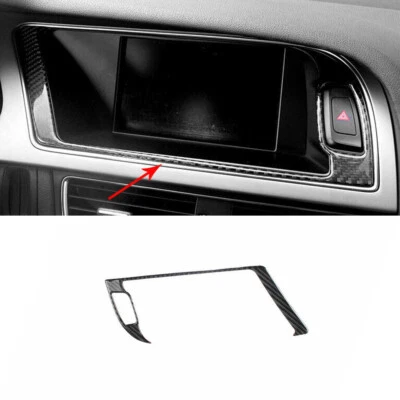 For Audi A4 A5 2009-2016 Vinyl Carbon Fiber Emergency Light Switch Sticker Trim - Image 1 of 4
