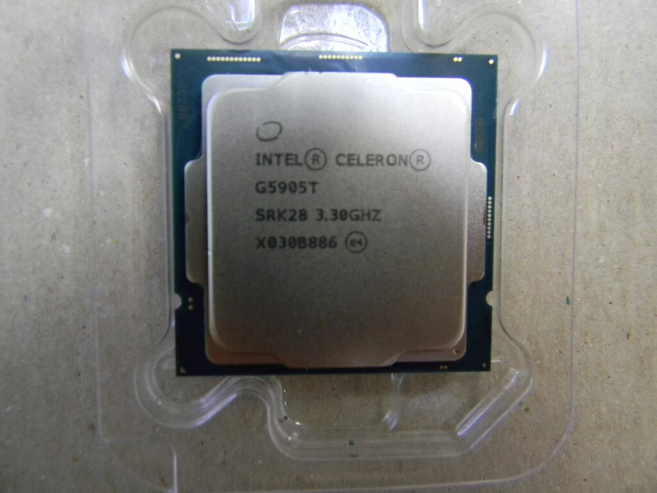 Intel Celeron Comet Lake SRK28 3.30 GHz G5905T FCLGA1200 CPU Processor Used - Image 1 of 1