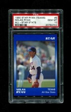 1990 NOLAN RYAN STAR (TEAMS) #5 ALL STAR STATS PSA 10