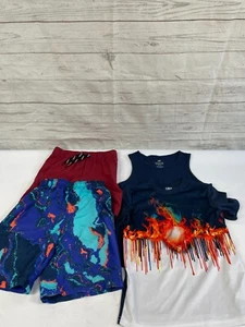 Lot of 4 pcs. – Boys Size 6-7: 2 pcs Shorts & 1 pcs. Tank Top & 1 pcs. T-Shirt - Picture 1 of 18