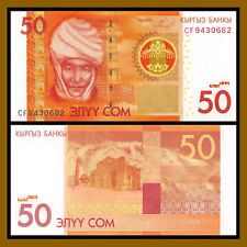 Kyrgyzstan 50 Som, 2009 P-25 Kurmanjan Datka Uncirculated Unc Banknote