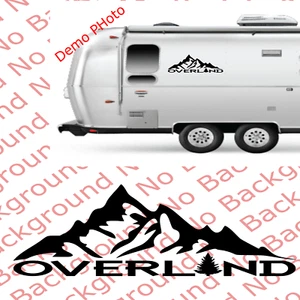 Mountain Life Overland Die Cut Car Window Vinyl Decal for Trailer Camper JW017 - Picture 1 of 8