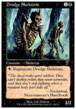 4x Drudge Skeletons ~ Near Mint 7th Edition Seventh MTG Magic x4 4 UltimateMTG P