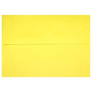 Sobres A7, 5 1/4 x 7 1/4, amarillo, solapa cuadrada, 24w (90gsm), 50 por paquete - Imagen 1 de 1