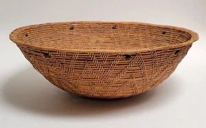Native American? Woven Basket Zig Zag Apache/Pima? California Mission Indian? - Picture 1 of 9