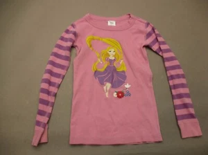 Hanna Andersson Size 6-7 Girls Pink Printed 100% Organic Cotton Pajama Top 771 - Picture 1 of 5