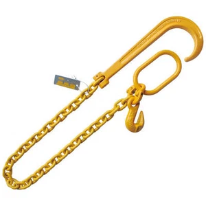 1/2"x6' Adjustable 15" J Hook Tow Rollback Wrecker Recovery Chai - Picture 1 of 1