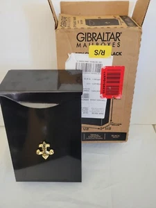 Gibraltar Mailbox Classic Small Capacity Galvanized Steel Black Wall-Mount - Picture 1 of 7