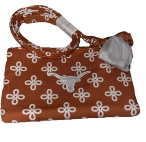 Vera Bradley Collegiate Zip ID Lanyard University Of Texas Orange/White NIP - Picture 1 of 6