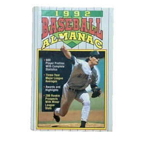 1992 Baseball Almanac RARE Book Hardcover -- 672 Pages VERY GOOD CONDITION - Imagen 1 de 4