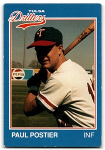 1989 GRAND SLAM TULSA DRILLERS PAUL POSTIER TULSA DRILLERS #21