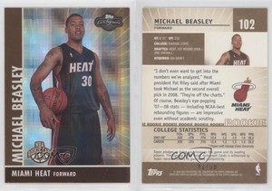 2008-09 Topps Co-Signers Bronze Hyper /50 Michael Beasley #102 Rookie RC