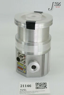 21146 AGILENT TECHNOLOGIES TURBO PUMP TV81-M (REFURBISHED) EX9698901M004 - Image 1 of 4