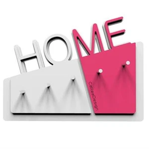 Home appendichiavi da parete magnetico moderno legno color fucsia - Foto 1 di 1