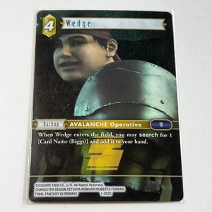 Tarjeta de estructura de aluminio Final Fantasy TCG: Opus 1 - Wedge 1-203S - casi nueva - Imagen 1 de 1