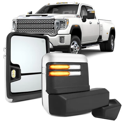 Power Mirrors LH&RH For Chevy silverado/GMC Serria 2500 3500 Chrome 2019-2022 Foto 1 de 4