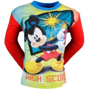 T SHIRT MANCHES LONGUES ENFANT DISNEY MICKEY ROUGE - Imagen 1 de 1