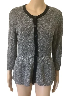 Cárdigan Suéter Classiques Entier Tejido Adornado Botón Talla M Foto 1 de 4