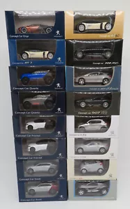 NOREV 3 INCHES 1/64 PEUGEOT CONCEPT CAR QUARTZ EXALT FRACTAL ONYX HR1 au choix - Imagen 1 de 65