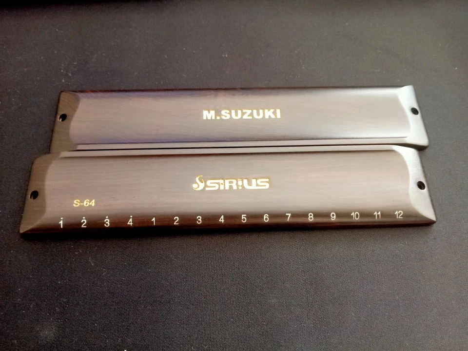Handmade Sandalwood Cover Plate for Sirius Suzuki S-64 DIY Harmonica - Image 1 of 4