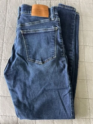 Lucky Brand Women's Jeans  midrise Ava Skinny Blue Stretch Denim 8/29 Sexy EUC - Image 1 of 4