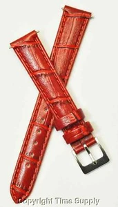 CORREA RELOJ CUERO ROJO 14 MM COCODRILO CON BARRAS SPRNG - Imagen 1 de 1