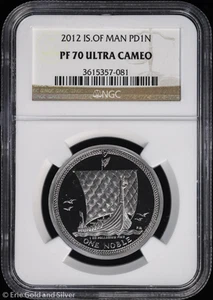 2012 Isle of Man Proof 1 oz Palladium Noble NGC PF 70 UC | PR - Picture 1 of 4