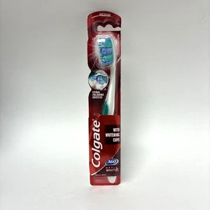 Cepillo de dientes blanco óptico Colgate 360°, cerdas medianas completo 48 | con tazas blanqueadoras - Imagen 1 de 4