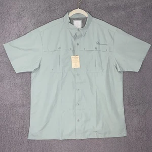 Ducks Unlimited Button Up Vented Fishing Shirt Mens XL Outdoor Hiking Green - Picture 1 of 10