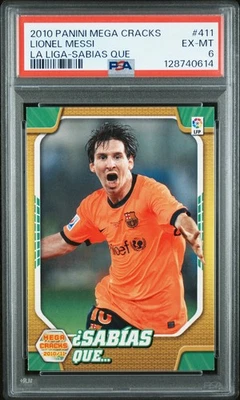2010 PANINI MEGA CRACKS LA LIGA SABIAS QUE #411 LIONEL MESSI PSA 6 - Image 1 of 2