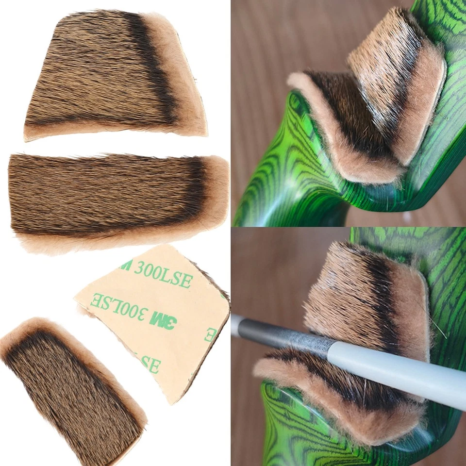 Archery Mink Fur Arrow Rest Adhesive Recurve Longbow Shooting Practice Hunting - Image 1 of 4