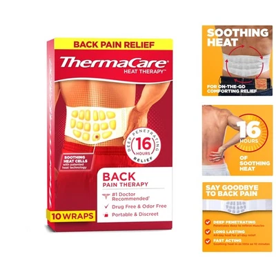 Envolturas térmicas avanzadas de espalda y cadera - 10 unidades L/XL para aliviar el dolor de larga duración Foto 1 de 4